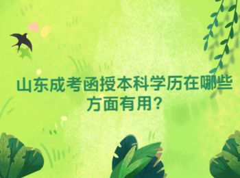 山東成考函授本科學歷在哪些方面有用