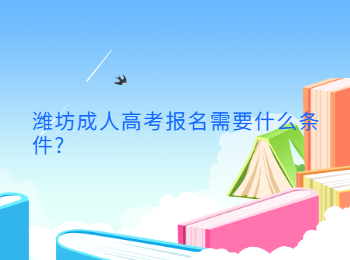 濰坊成人高考報(bào)名需要什么條件?