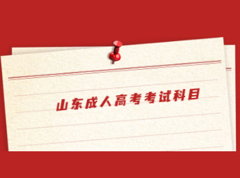 山東成人高考考試科目