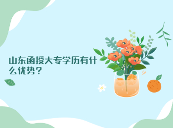 山東函授大專學歷有什么優勢?