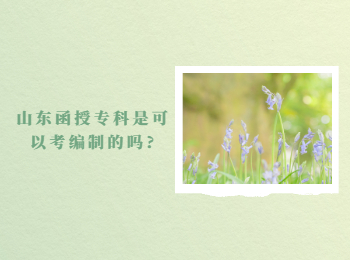 山東函授專科是可以考編制的嗎?