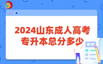 2024山東成人高考專升本總分多少