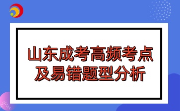 山東成考高頻考點及易錯題型分析